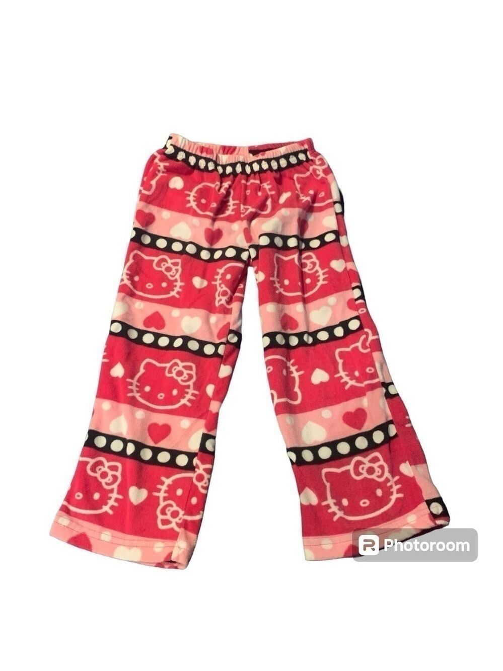 HELLO KITTY Pink Fleece Sleep Pants size 6 small